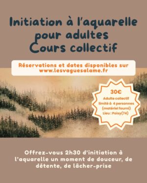 Atelier 2h30 Initiation à l'aquarelle - Débutant