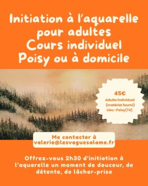 Atelier individuel 2h30 Initiation à l'aquarelle - Débutant